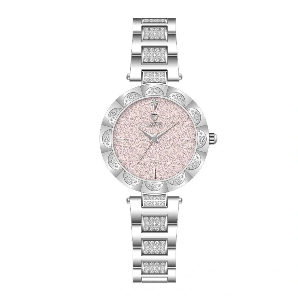 New in Box Montres Prestige Chic Silver and Pink Women's Watch